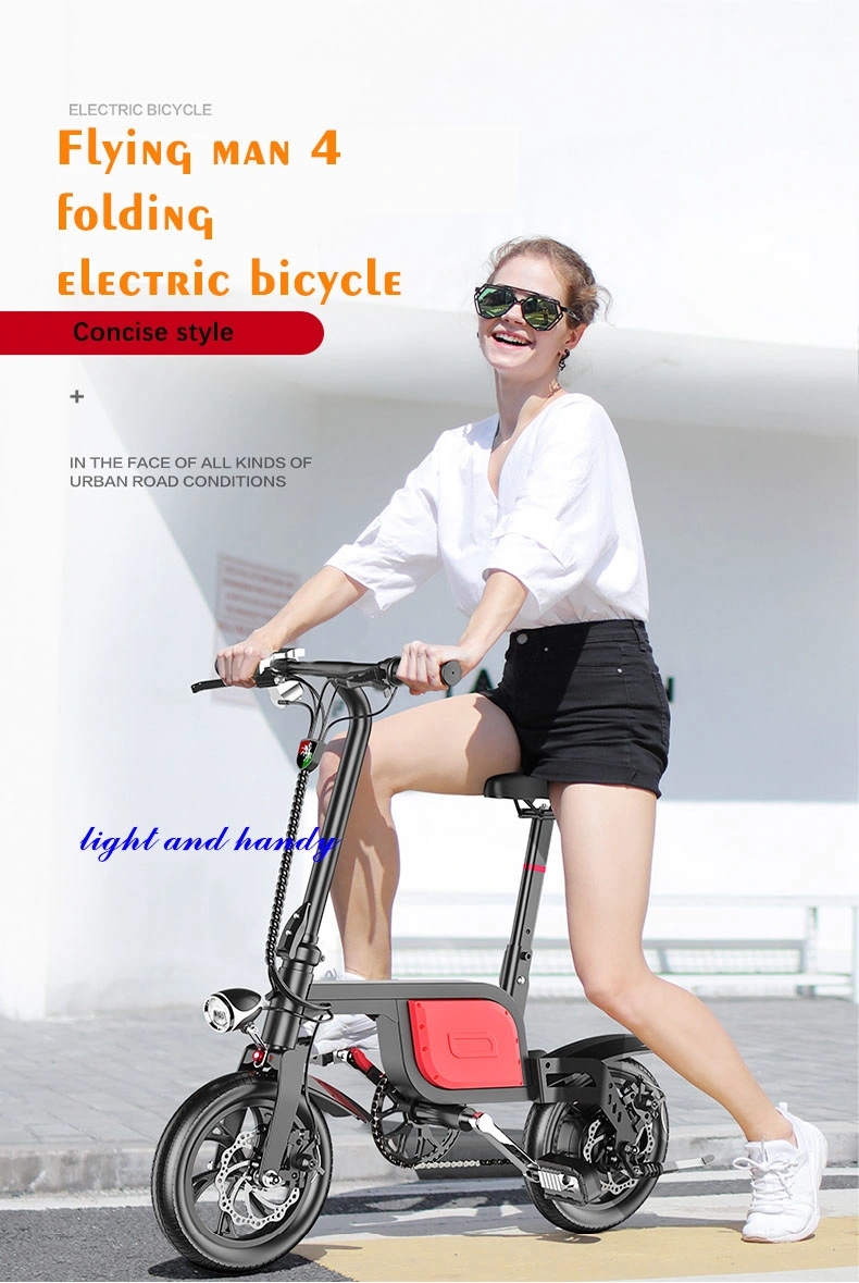 Ebike 12inch 36V 250W Electric Moped Sepeda Listrik Adult Scootor Electric Moped Sepeda Listrik with Comfort Seat