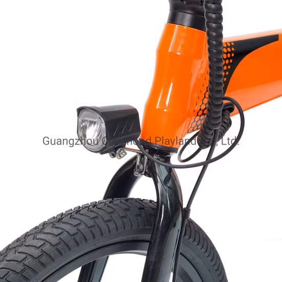 Novo modelo dobrável de 26 polegadas 48V de aço de alto carbono com bateria de lítio Moutain bicicleta elétrica com luz